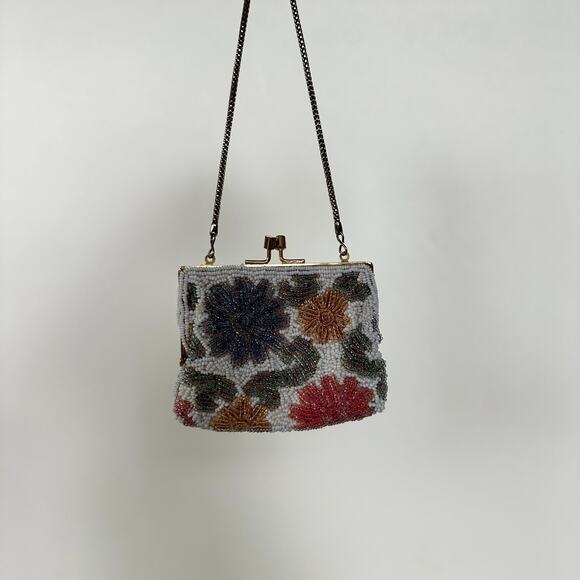 Vintage Micro Beaded Bag Clutch Styled By Laura U.S.A - Picture 11 of 12